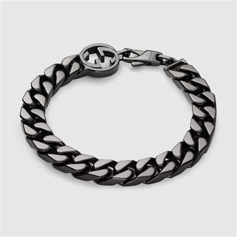 gucci bracelet men's|gucci interlocking g necklace men's.